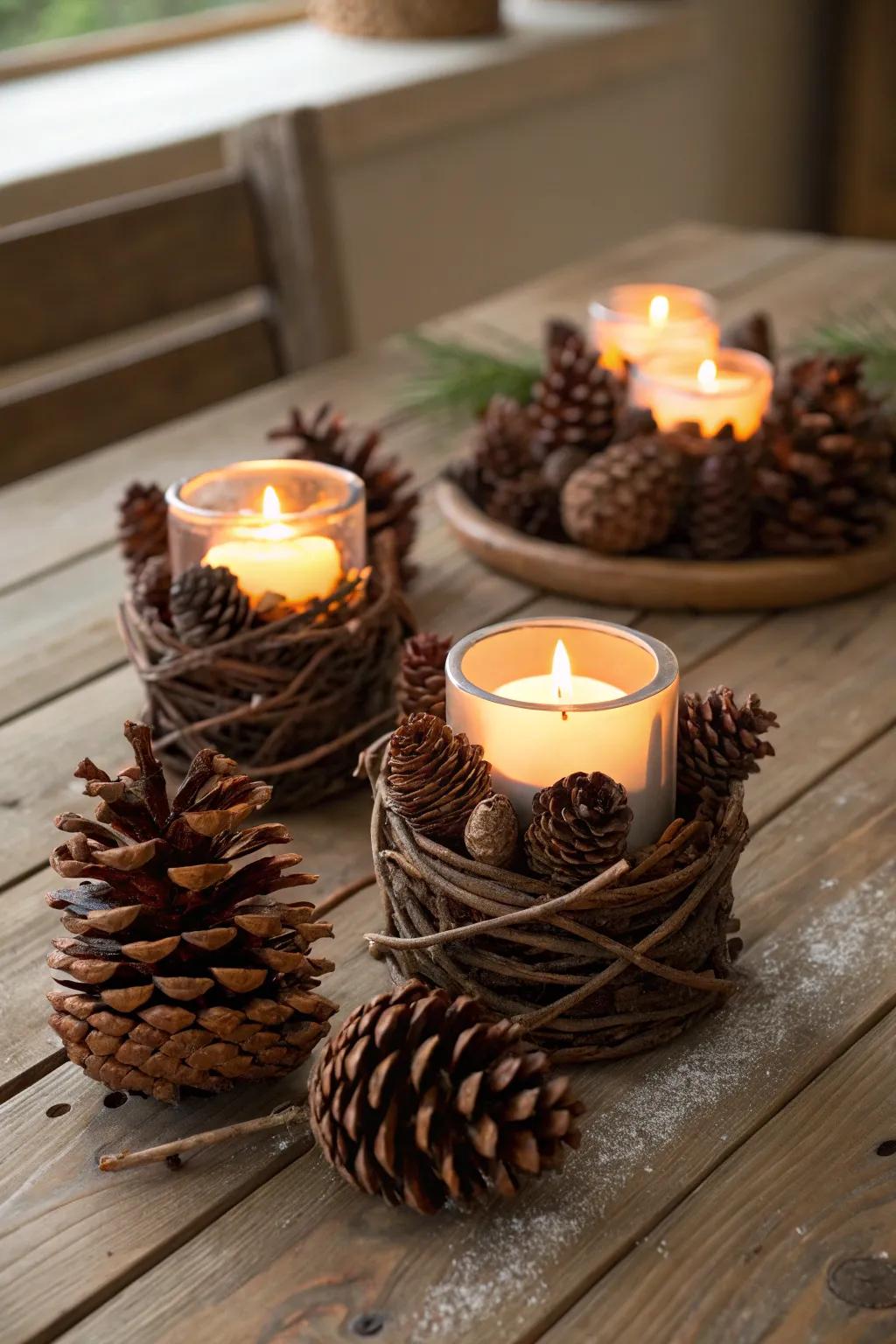 15. Easy DIY Candle Holders