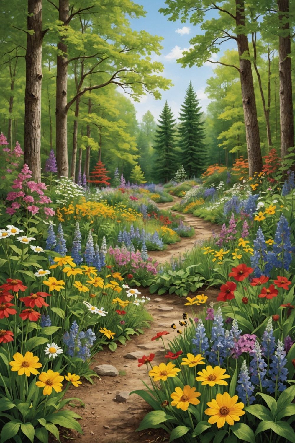 Plant Wildflowers Throughout the Garden