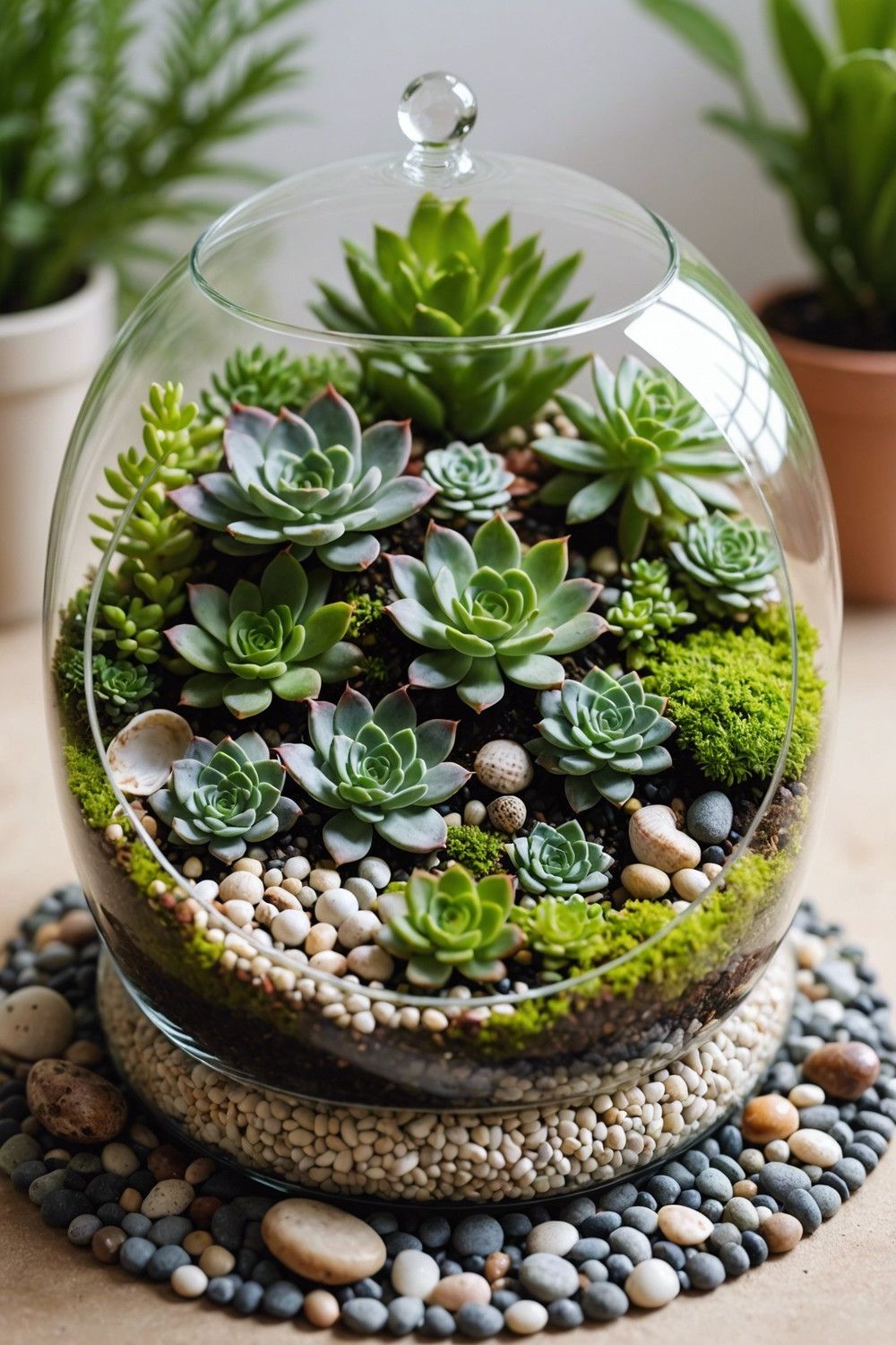 5. Succulent and Moss Terrarium