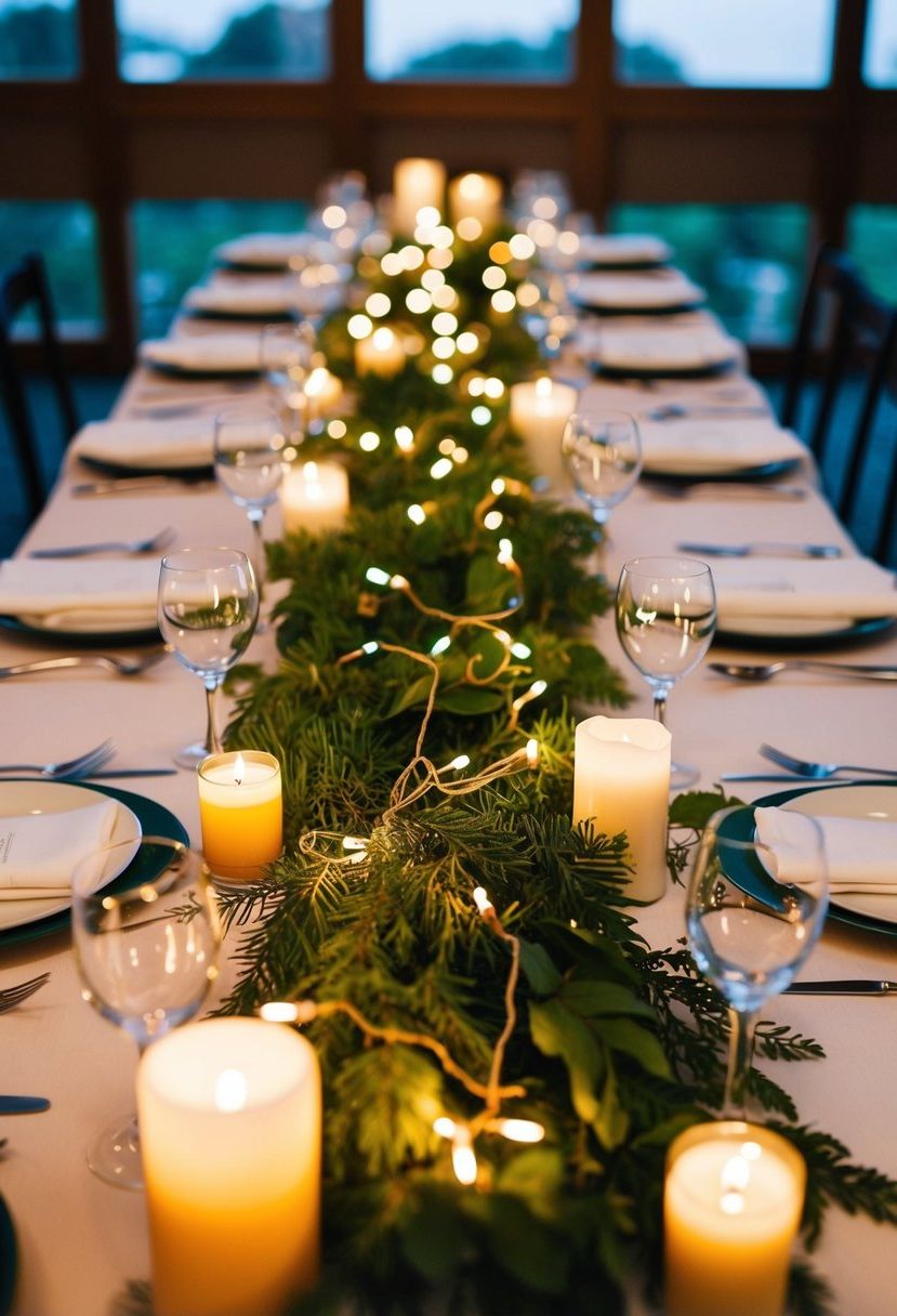 15) Pair Fairy Lights With Candles for Dancing Glow