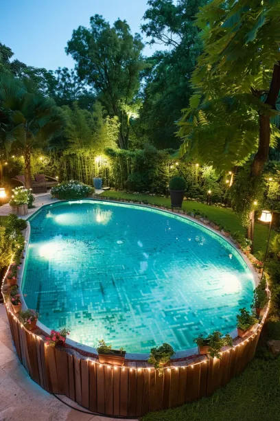 9. Nighttime Pool Lighting - photo 4