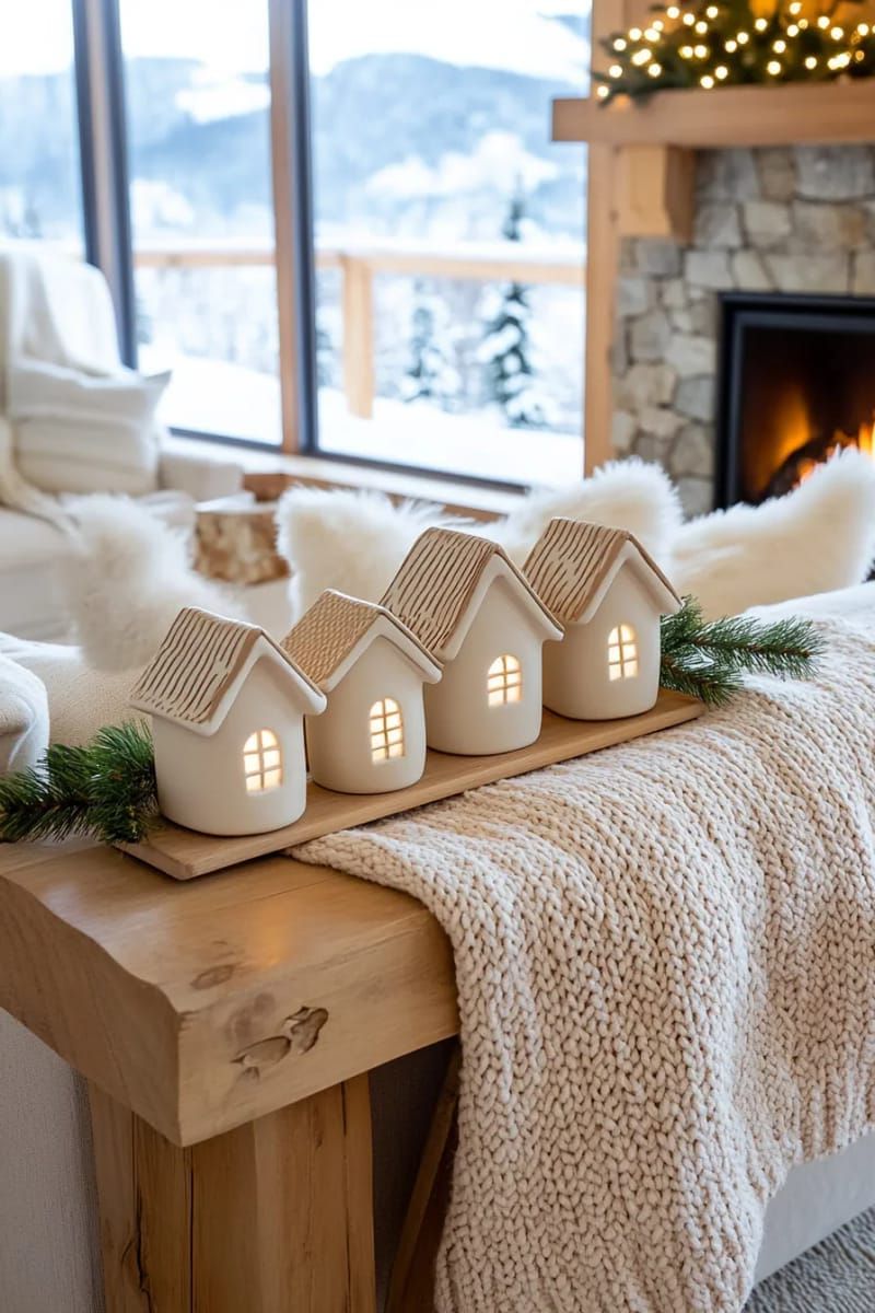16. Ceramic Houses And Tea Lights For A Cozy Village - photo 3