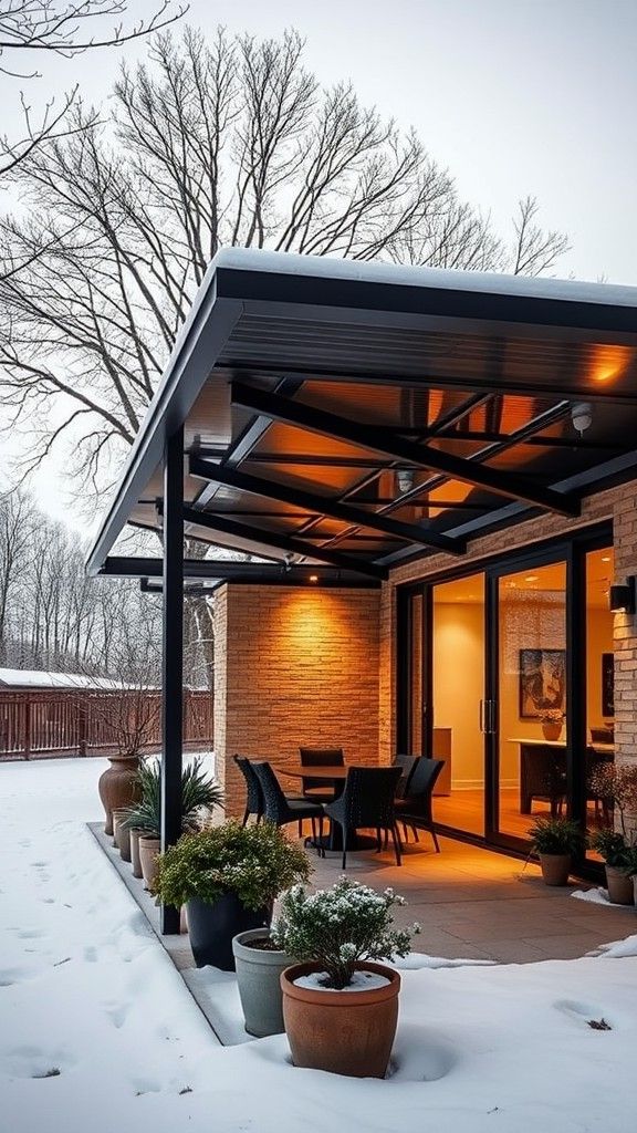 Solar-Powered Roofing for Patios