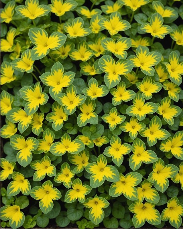 Striking Variegated Golden Creeping Jenny