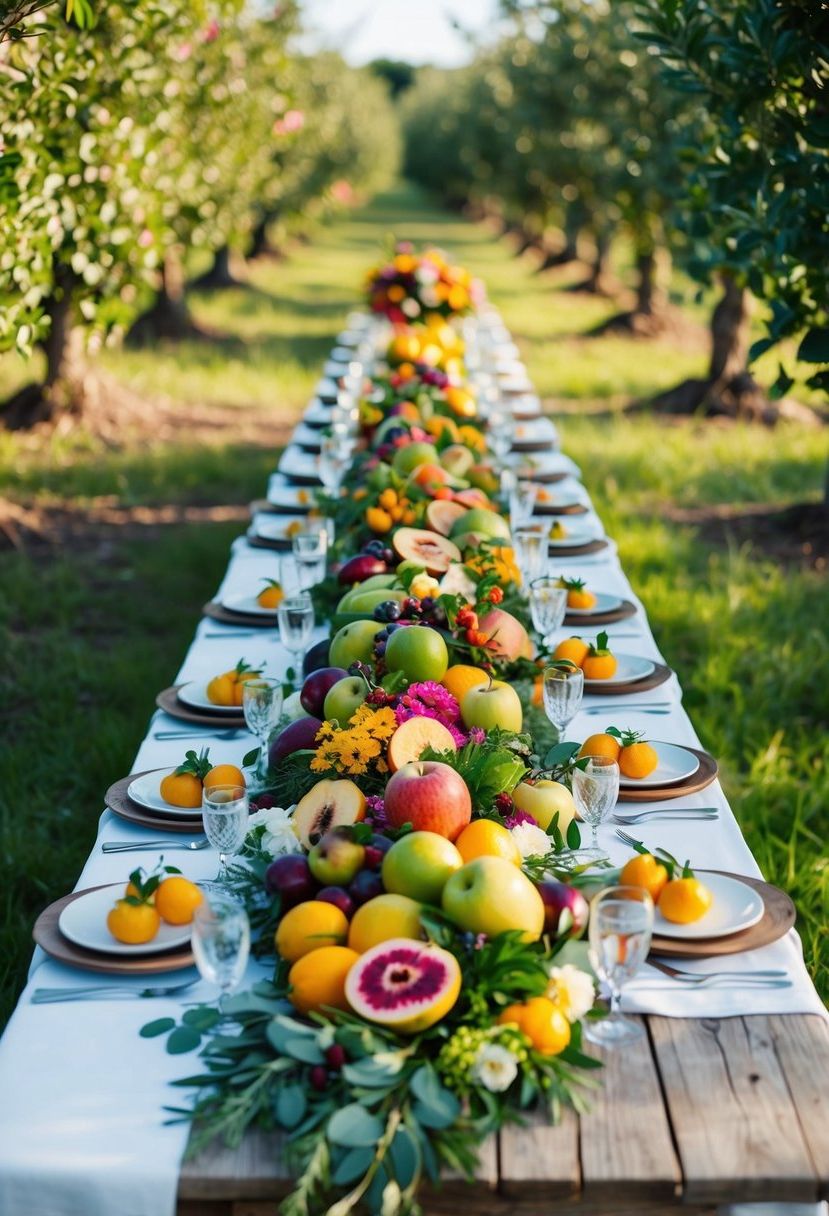 10) Rustic Orchard Harvest Tablescape
