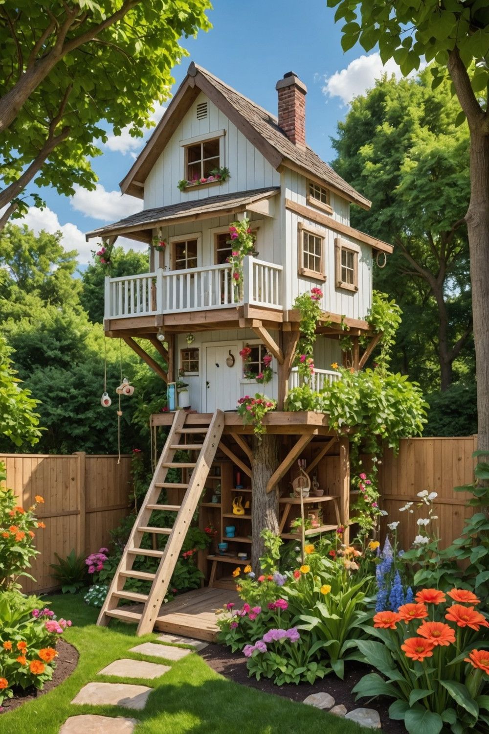 Building a Treehouse or Outdoor Playhouse
