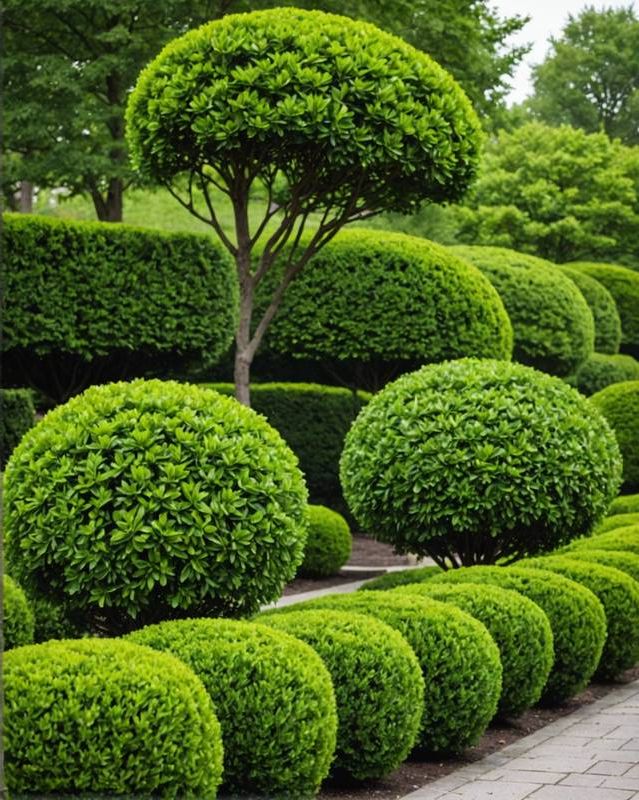 Boxwood for Dense Evergreen Hedges