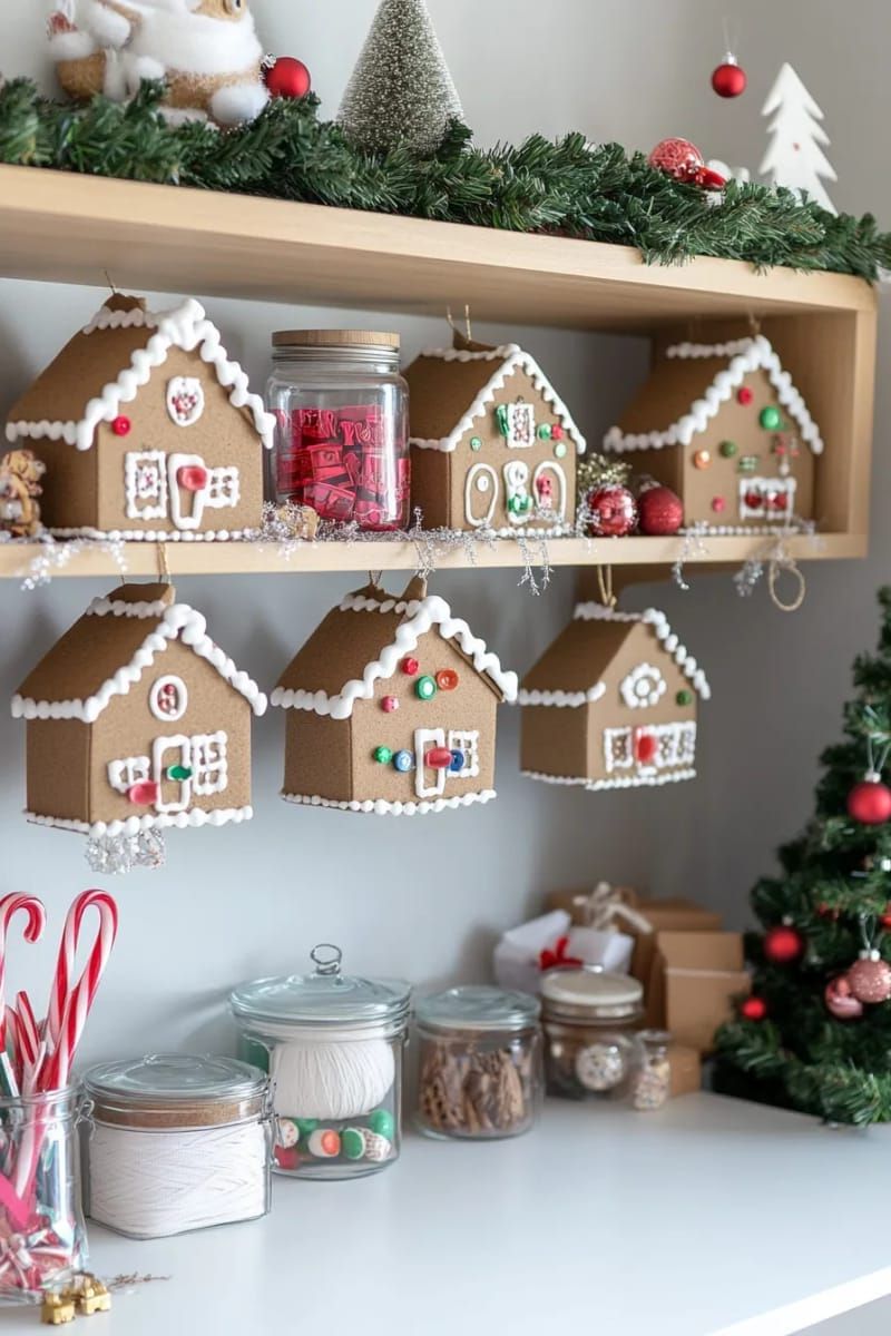 15. Gingerbread House Garland for Shelves - photo 4