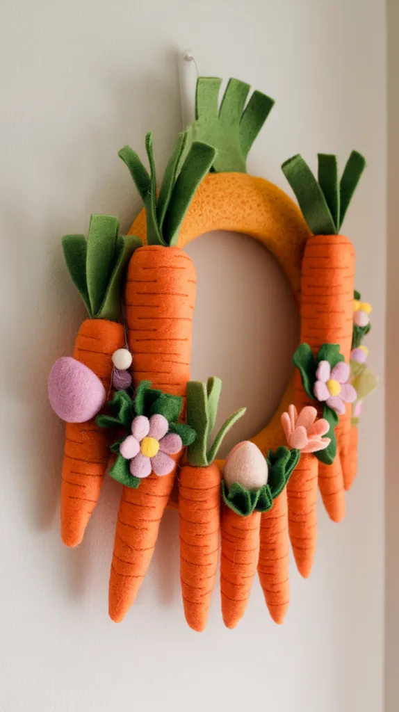 7 Carrot Wreath