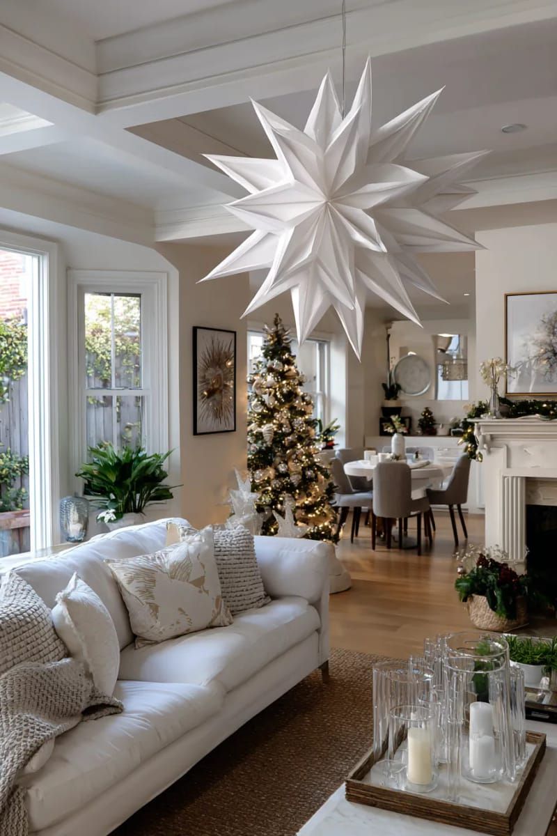 7. Oversized Paper Star Wall Art - photo 2