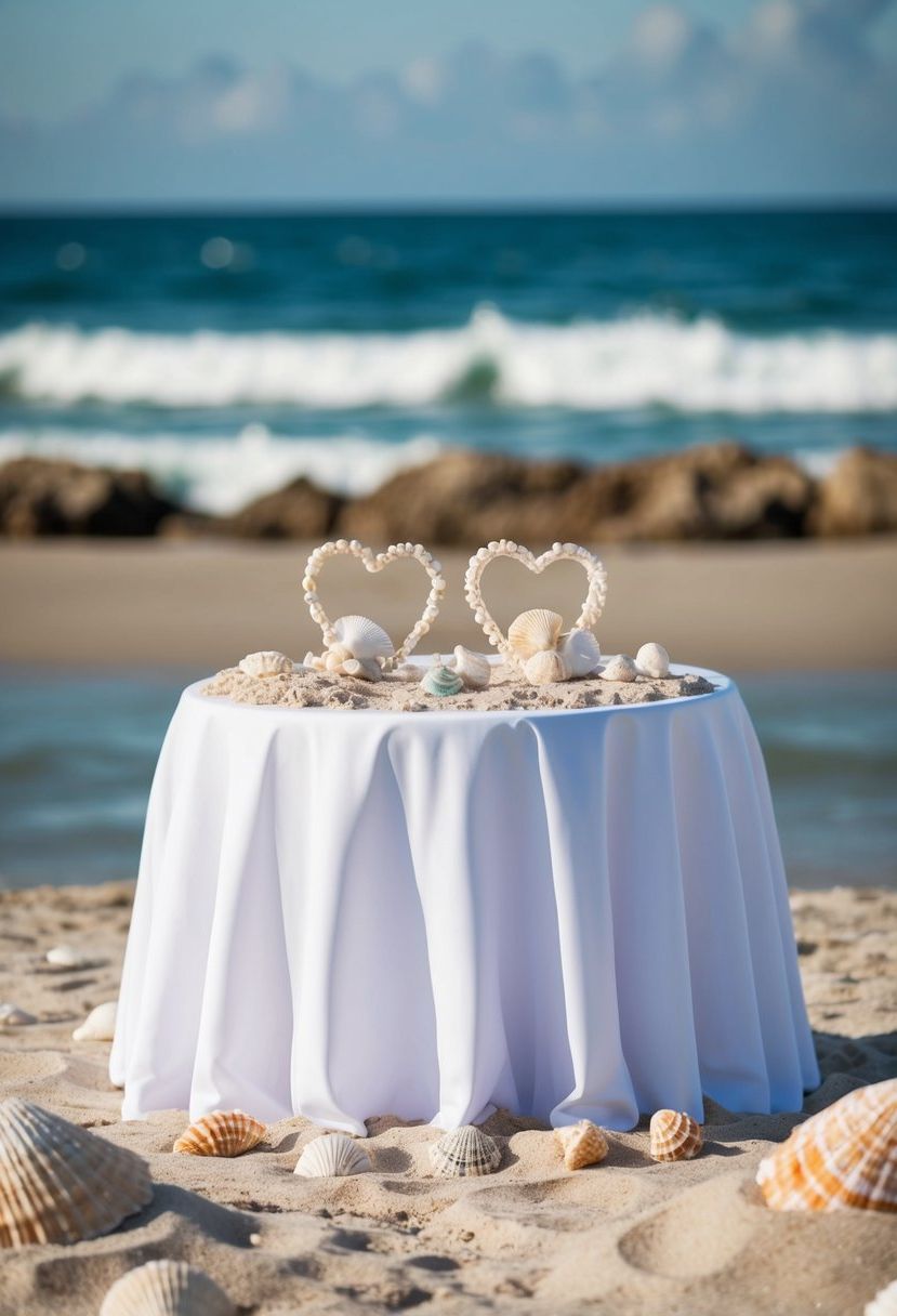 13) Seashell and Sand Coastal Accents