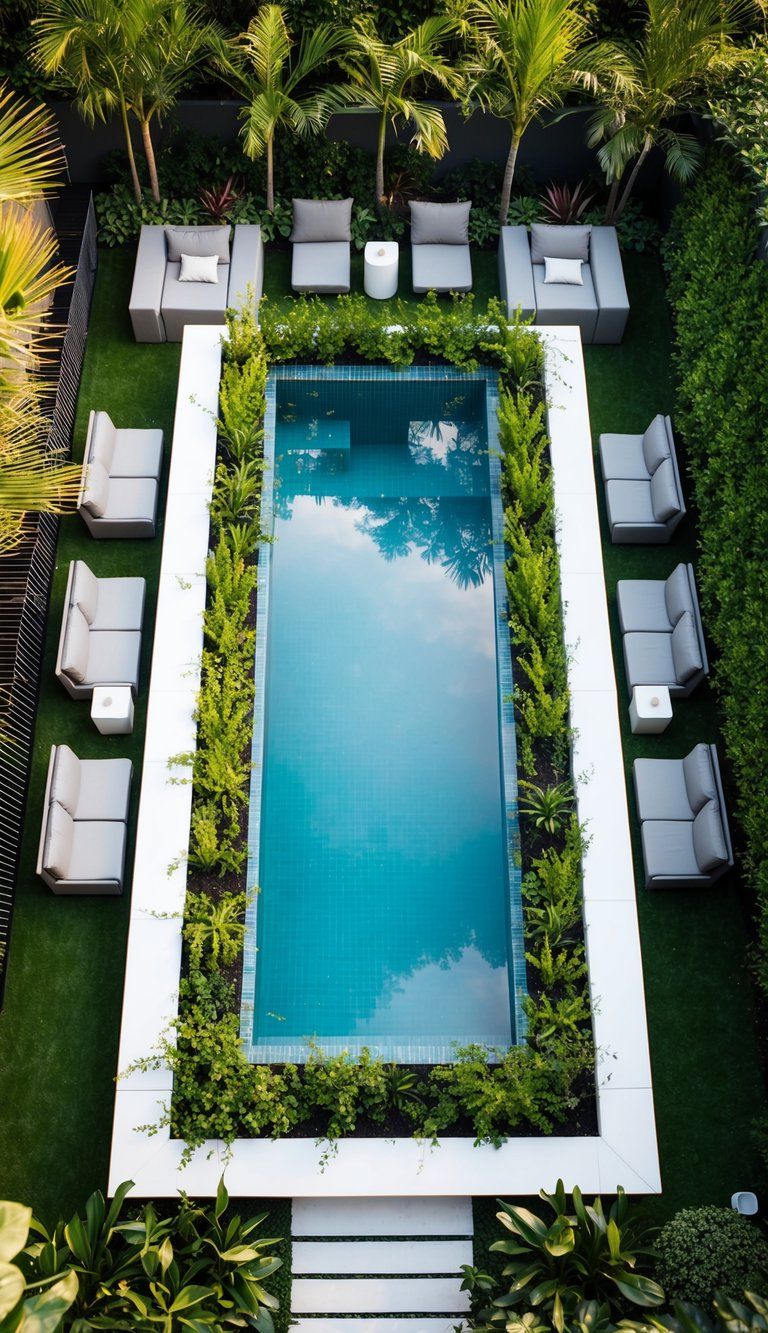 9. The Beautiful Geometric Swimming Pool