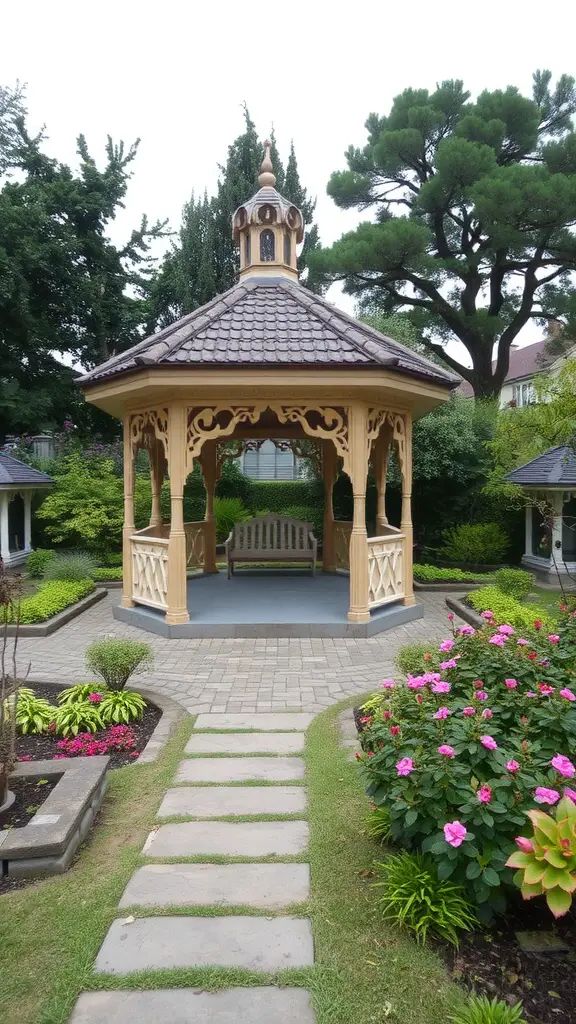 45. Gazebo Ideas as a Garden Focal Point