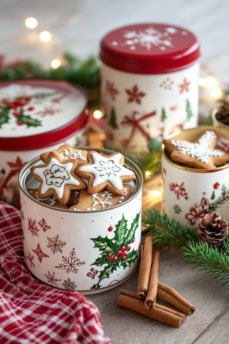 15. Vintage Tins Filled with Holiday Treats - photo 2
