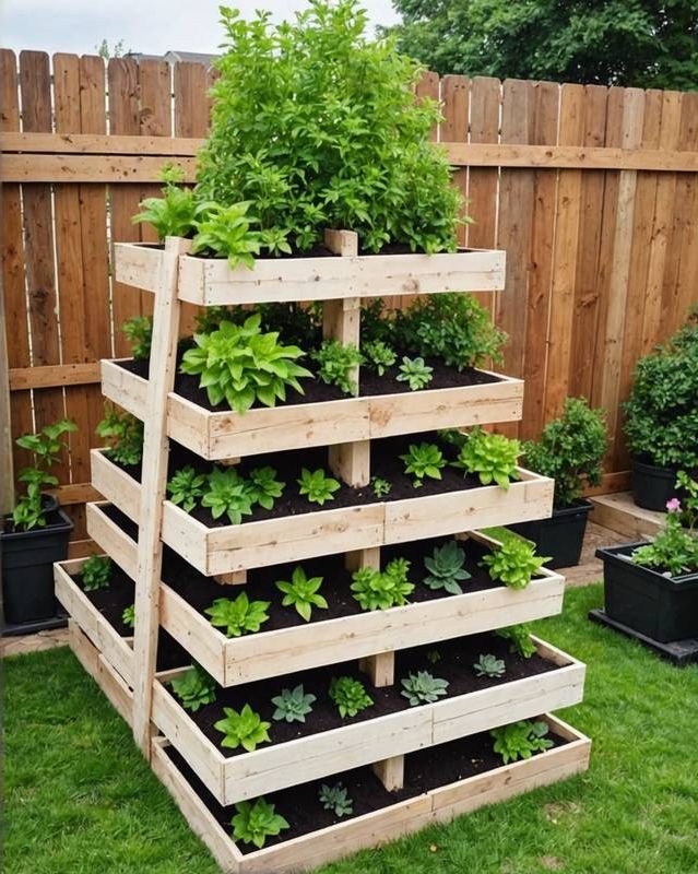 Building a Pallet Pyramid Planter