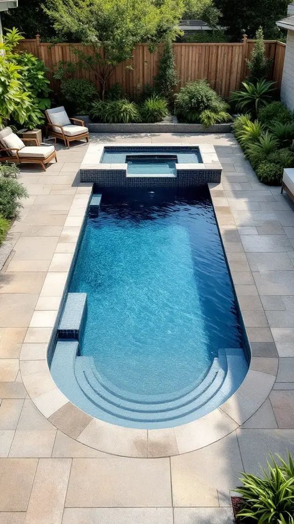 18. Small Backyard Pool and Spa Combo
