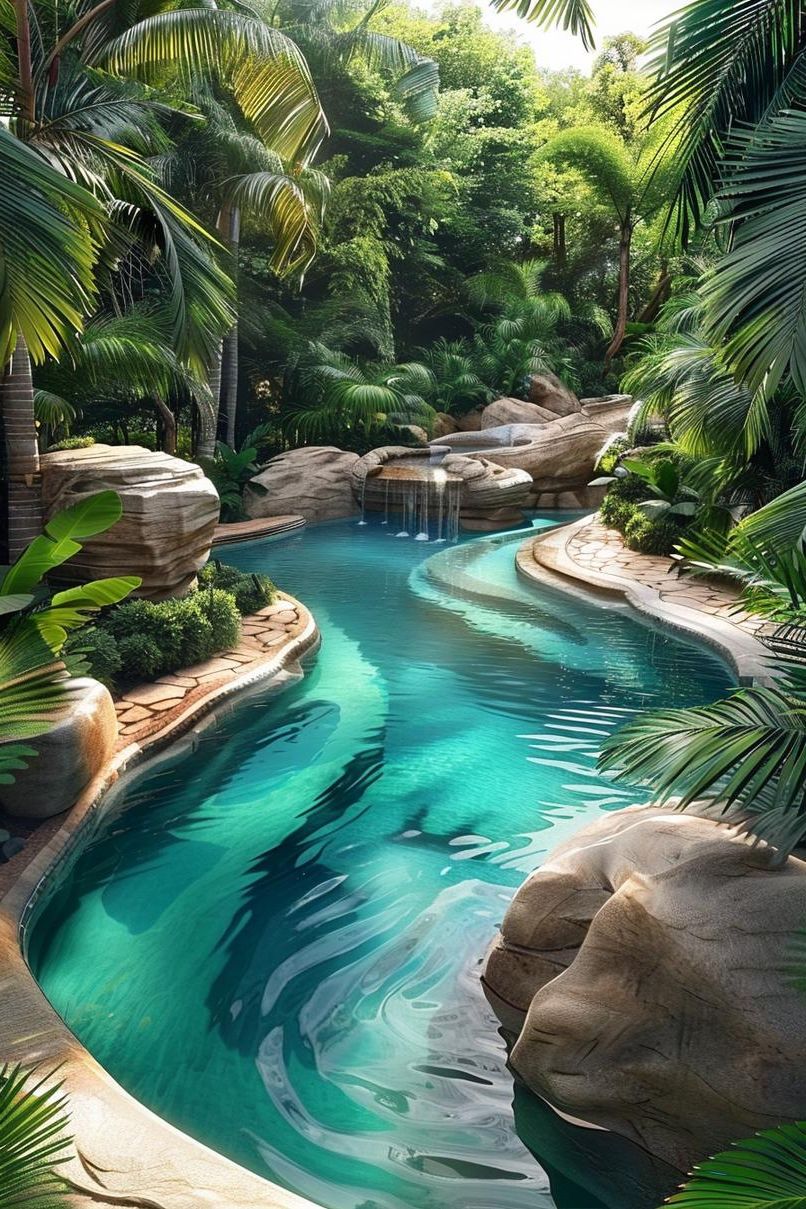 4. Natural Rock Lagoon Pool Style - photo 3