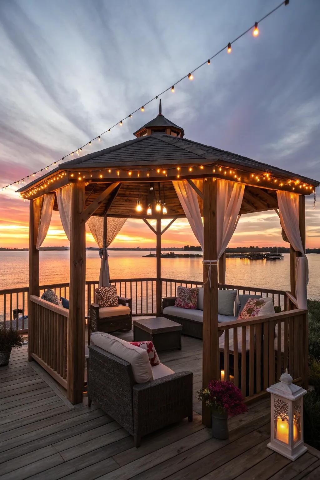 18. Gazebo Positioned for Sunset Views