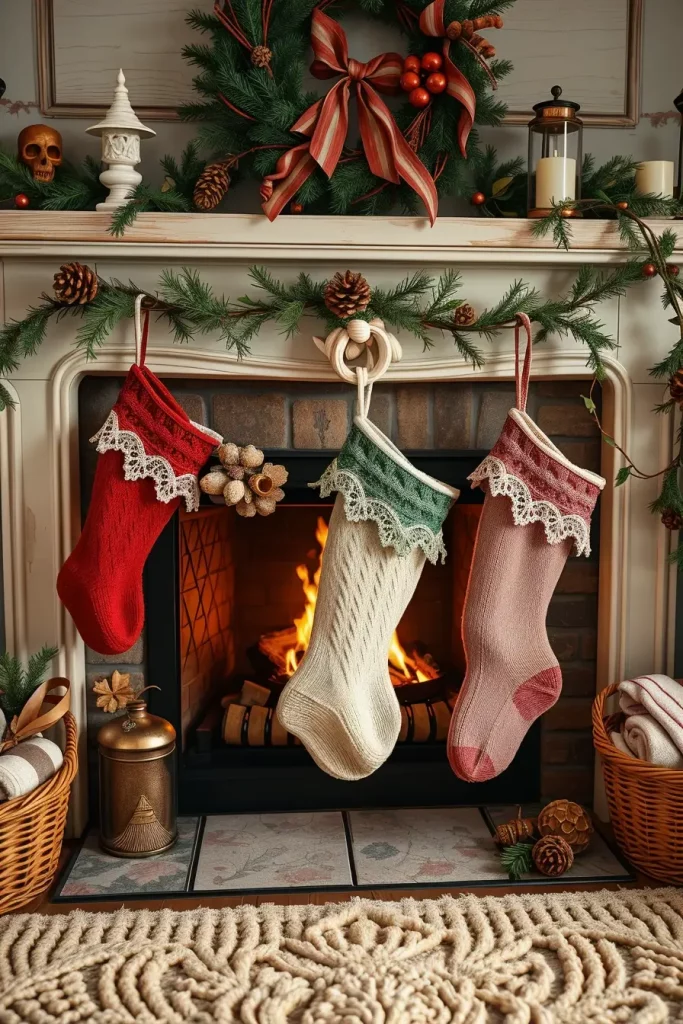 Handmade Vintage Christmas Stockings