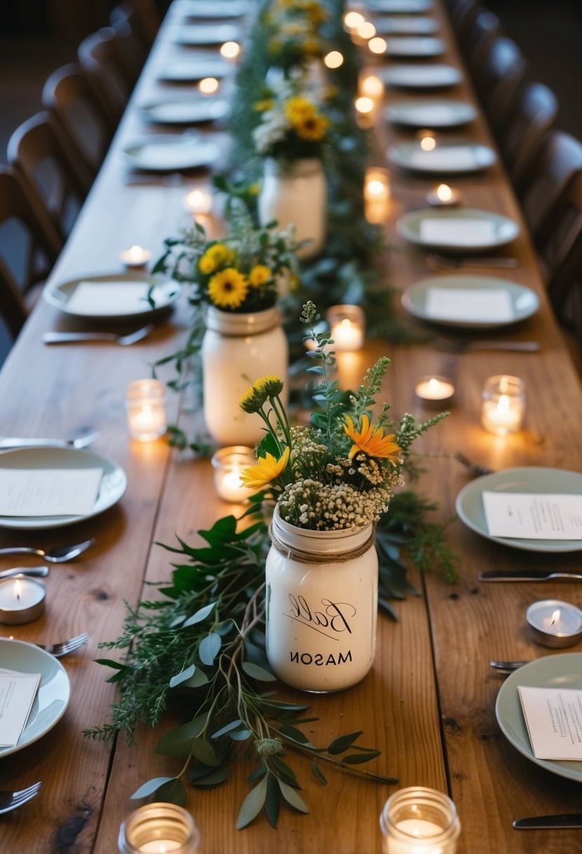 3) Rustic Wooden Centerpiece Ideas