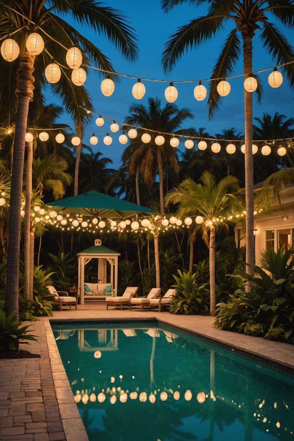 Creative Poolside Lighting Ideas