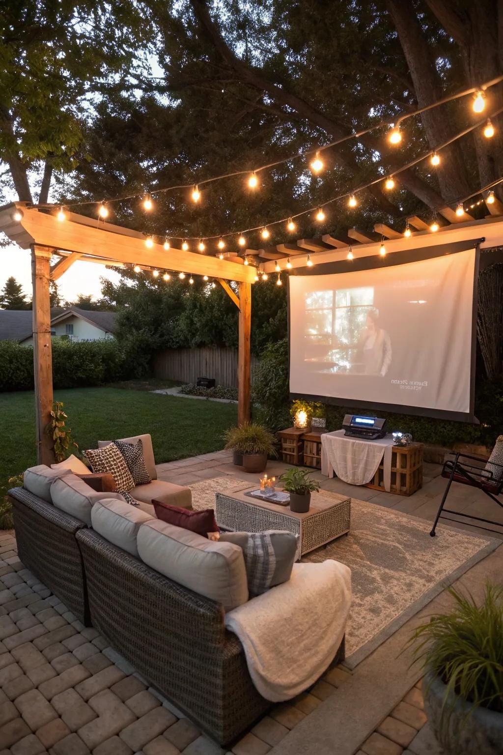 10. Set Up an Outdoor Movie Projector