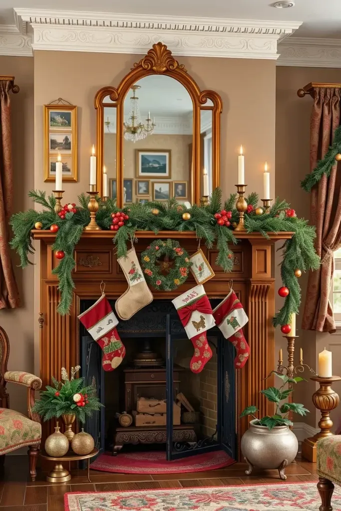 17) Designing a Vintage-Style Fireplace Mantel