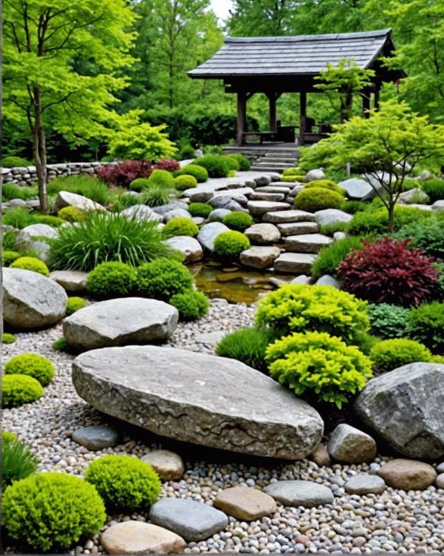Minimalist Rock Garden Layout