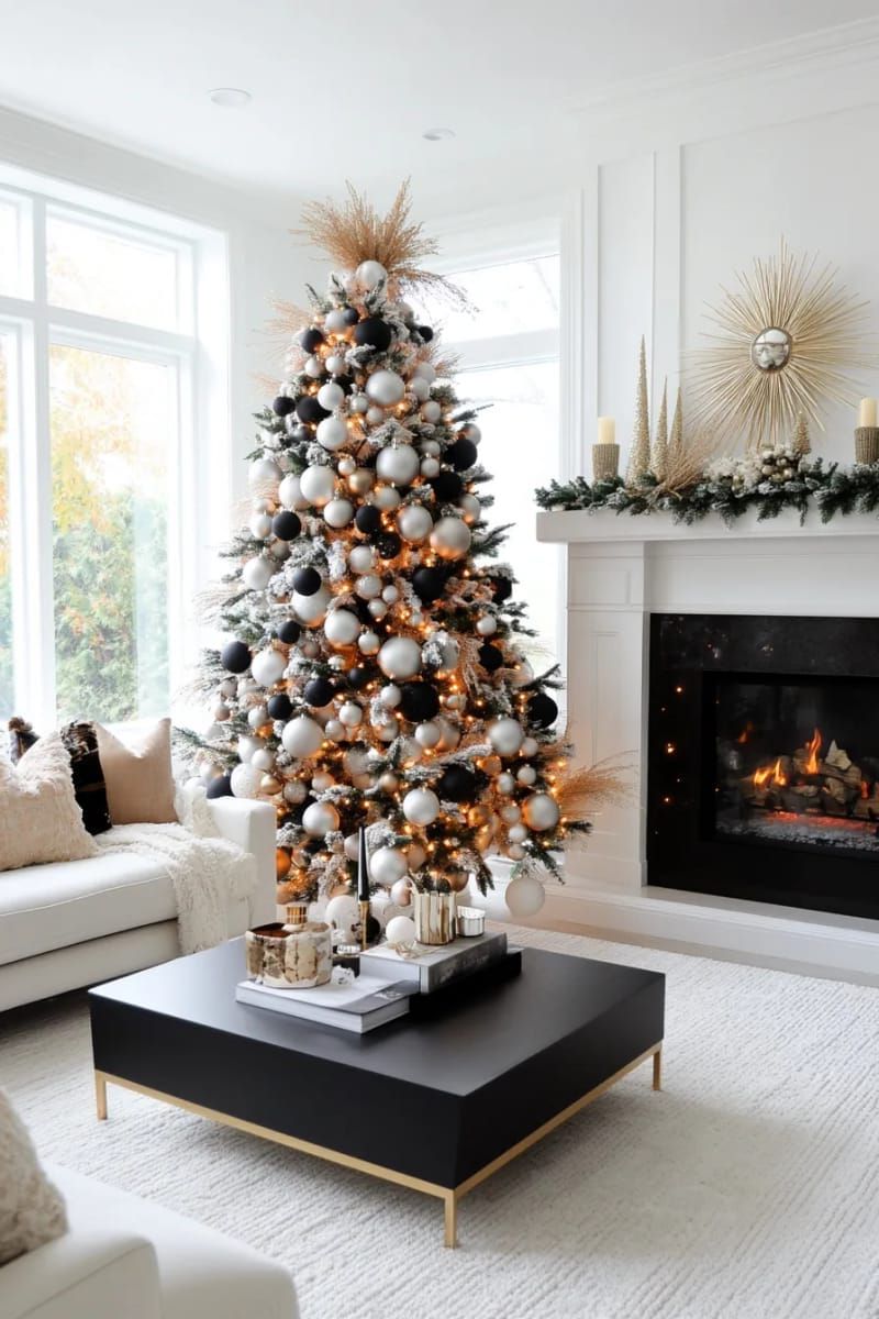6. Simple monochromatic ornament clusters for a clean tree