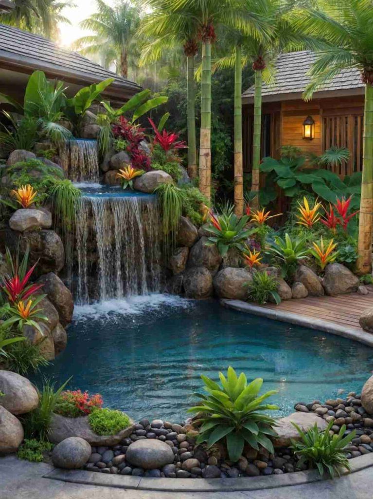 2025’s Top 47 Backyard Pool Ideas: Waterfall Wonders - photo 33