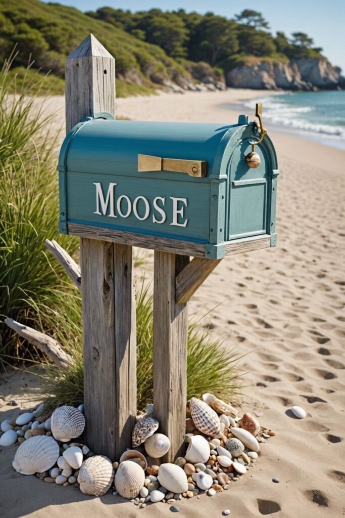 Beachy Coastal Cottage Mailbox Style