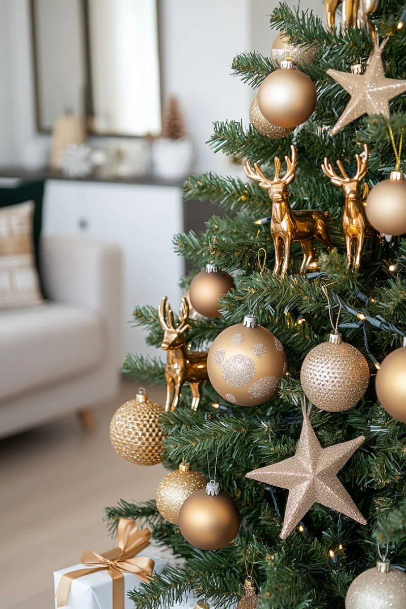 29. Reindeer figures and sparkling stars for classic elegance - photo 2