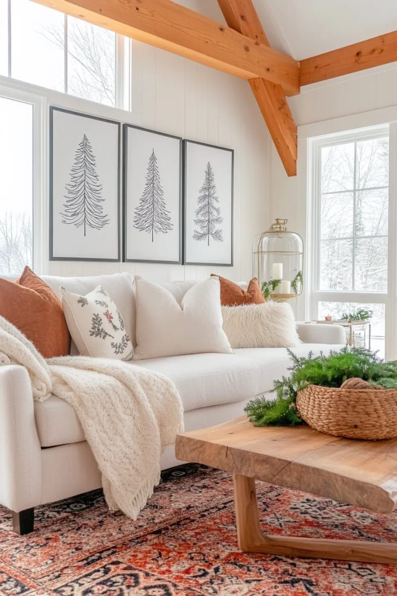 2. Minimalist line art Christmas tree gallery - photo 3