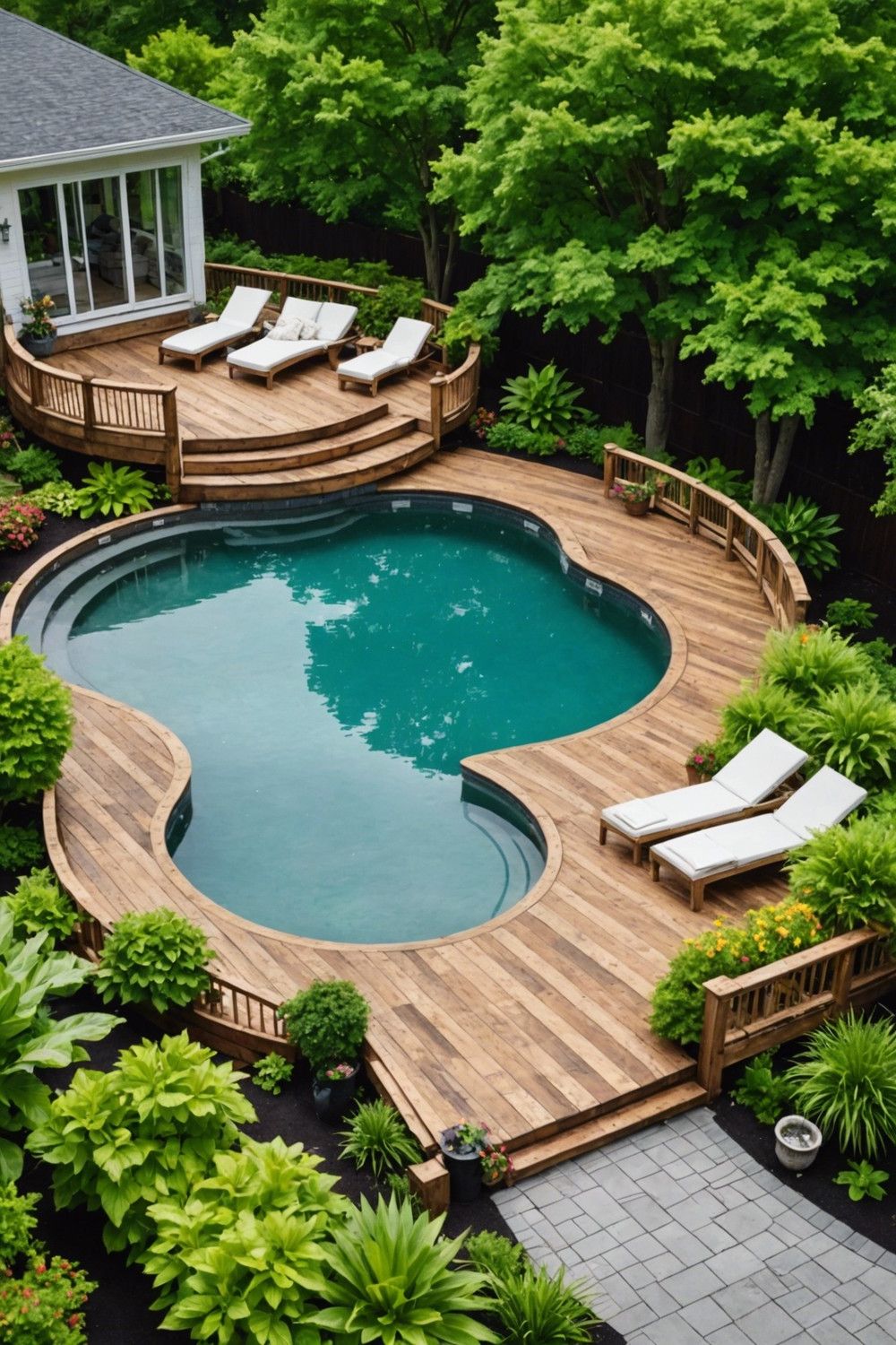 Railed Multi-Level Pallet Pool Decks