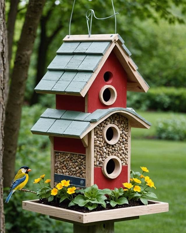 7. Build a Birdhouse or Feeder