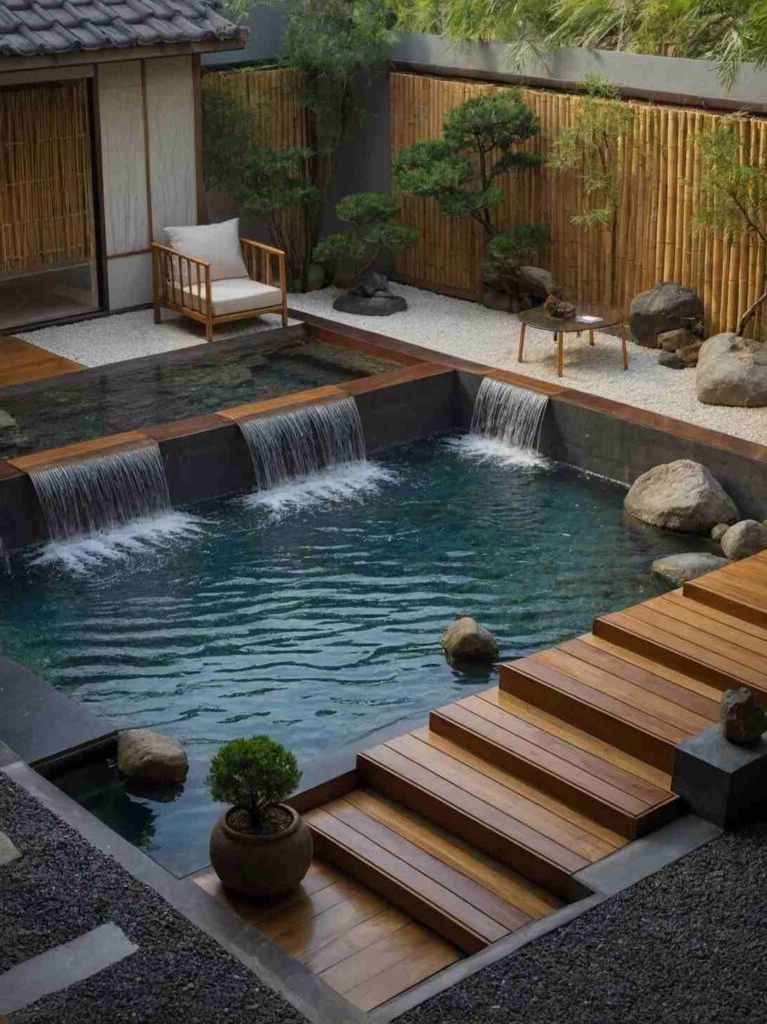 2025’s Top 47 Backyard Pool Ideas: Waterfall Wonders - photo 14