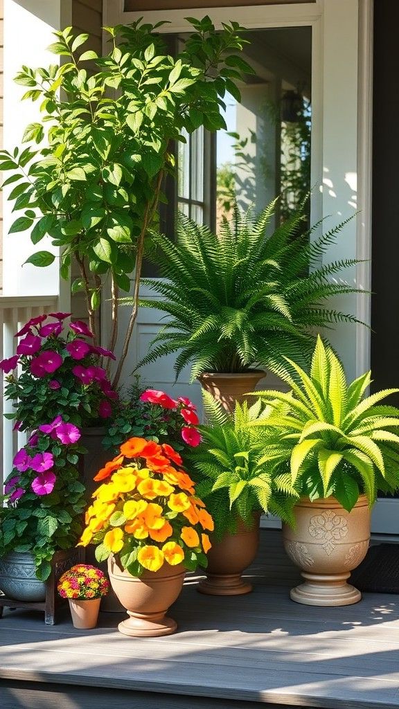 Try Container Gardening Near the Entrance