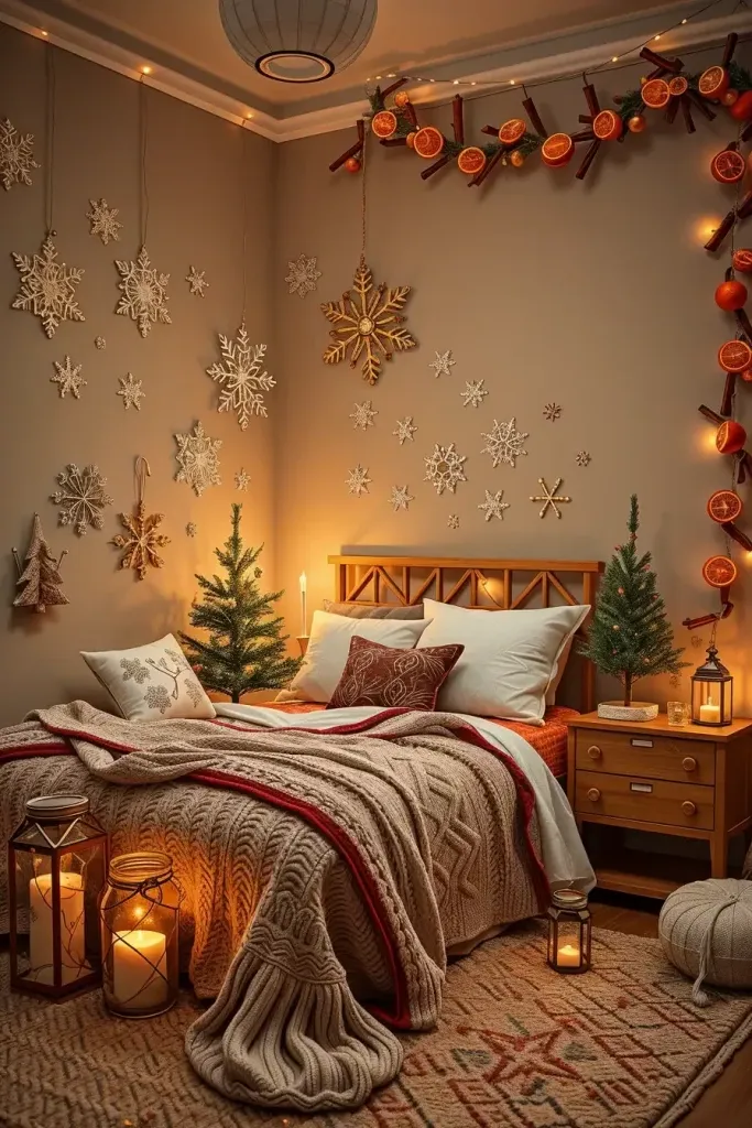 DIY Ideas for Decorating a Christmas Bedroom - photo 2