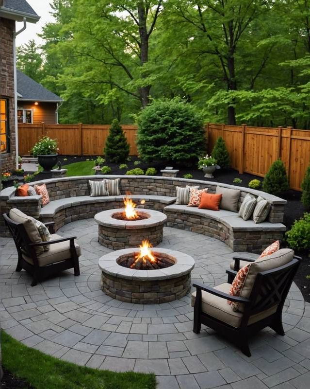 Conversation Patio with Fire Pit Seating