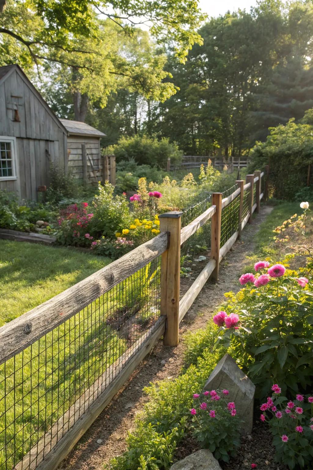 10. Post and Rail Wire Mesh