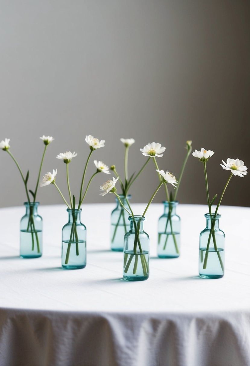 3) Bud Vases for Effortless Sophistication