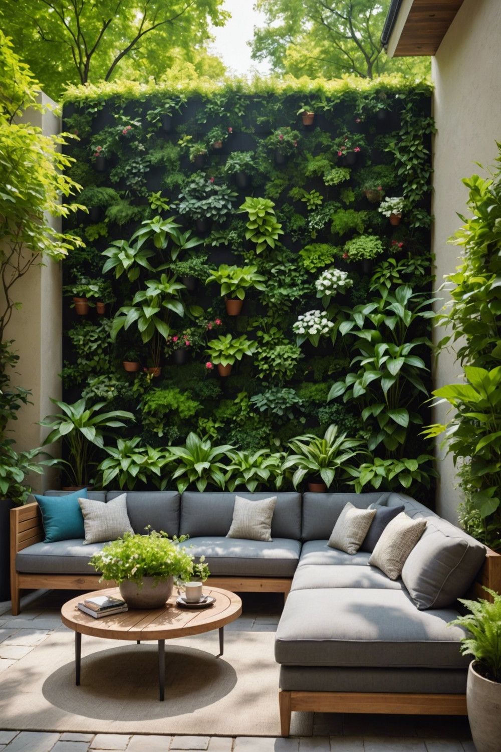 Greenery-Filled Nature-Inspired Patio