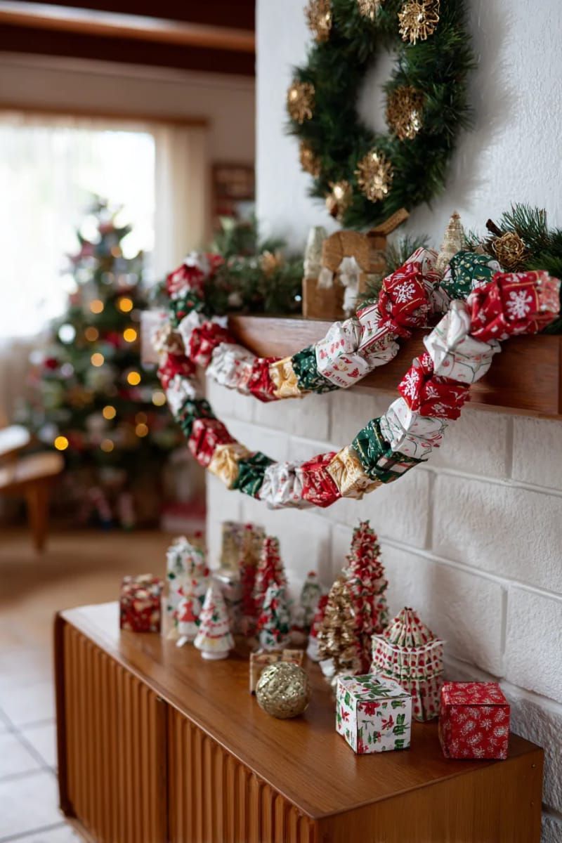 15. Vintage Print Paper Chain Garlands for Retro Charm - photo 2