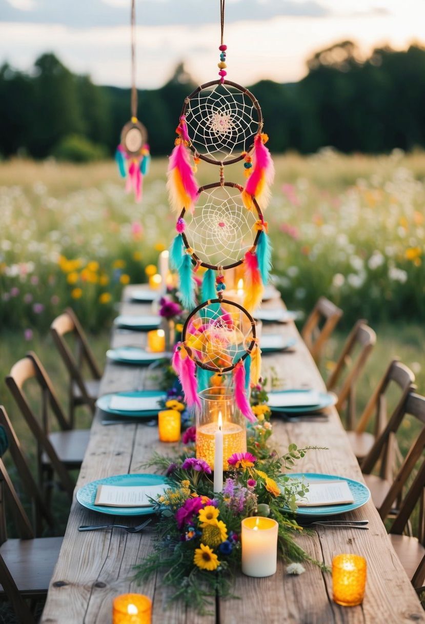 4) Dreamcatcher Table Centerpieces