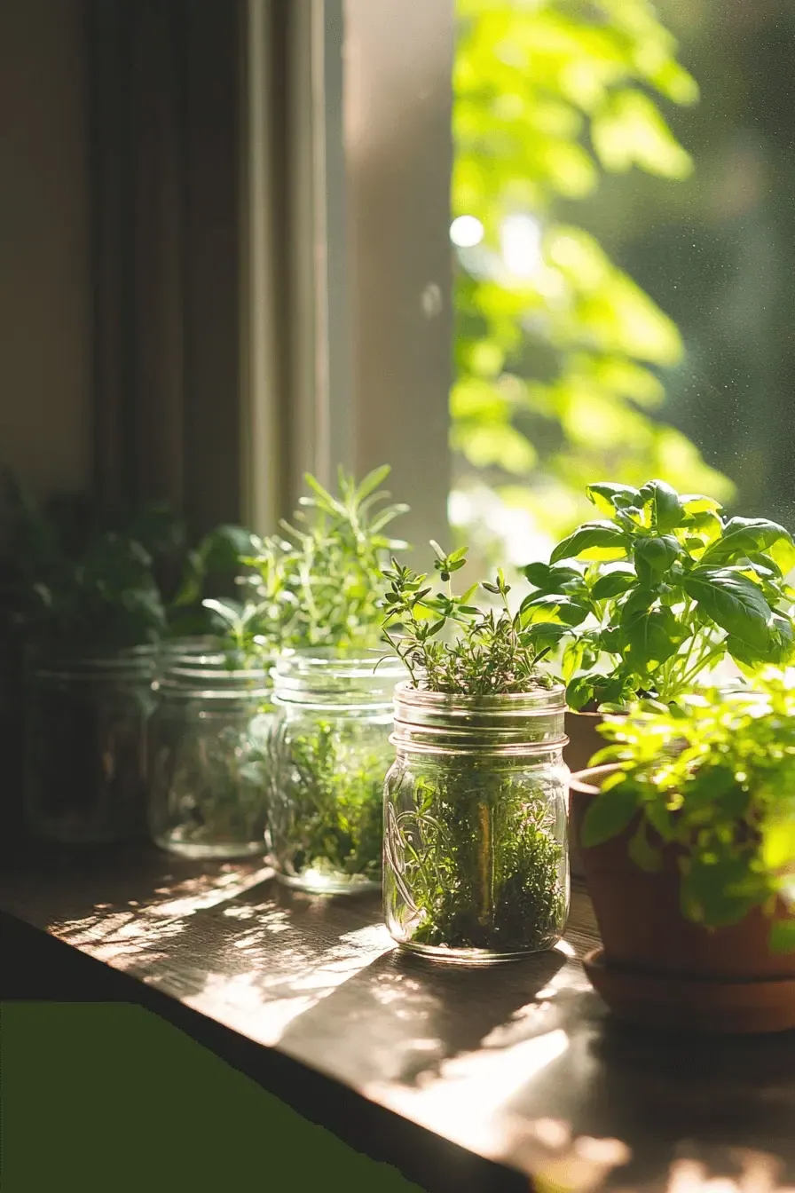 Building a Mason Jar Herb Garden
