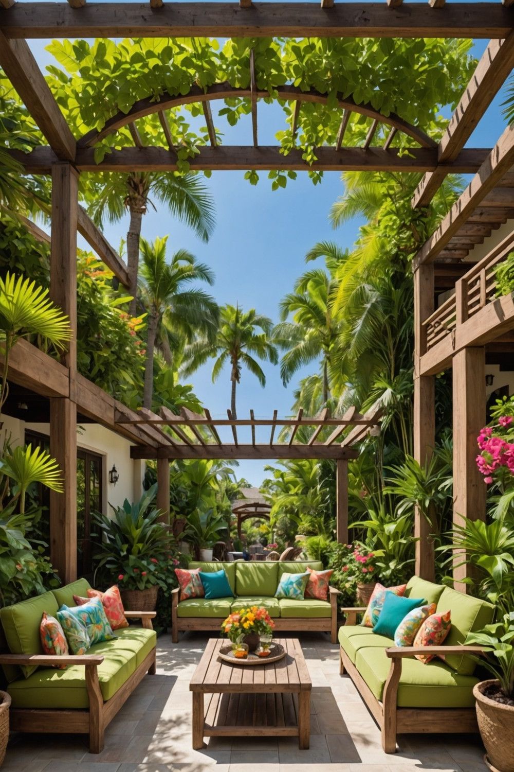 Shaded Pergola Retreat