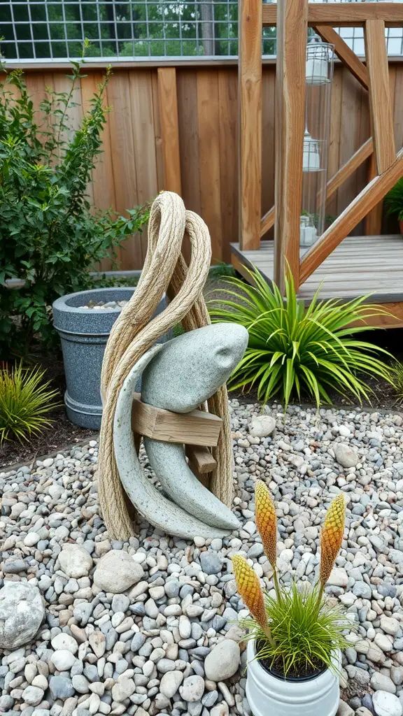 5) Artistic Gravel Garden Designs