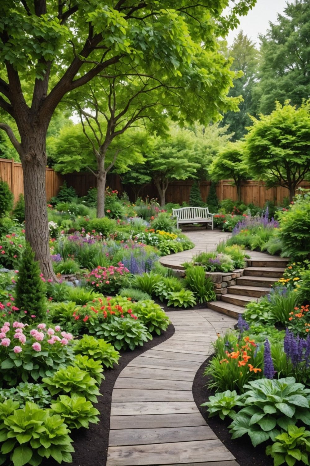 4) Build a Raised Bed Around a Tree