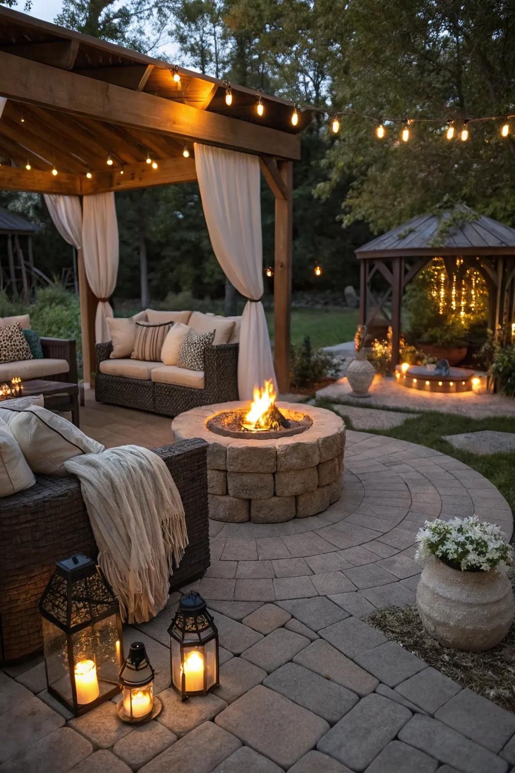 1. Build a Cozy Fire Pit Area