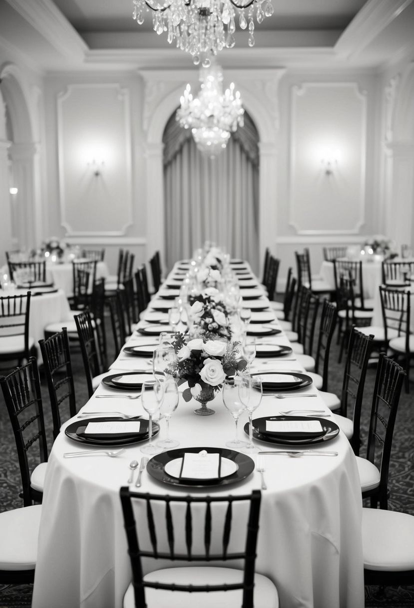 27) Classic Black And White Dining Sets